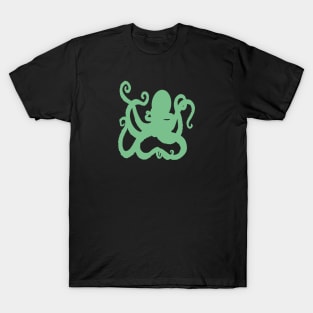 Green kraken octopus design T-Shirt